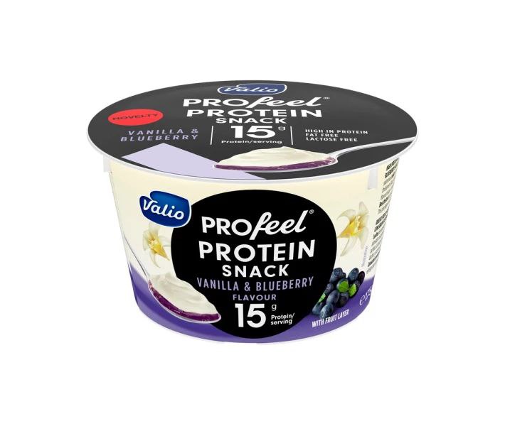 Снек сирковий протеїновий Valio Profeel Ваніль і чорниця без лактози 175 г